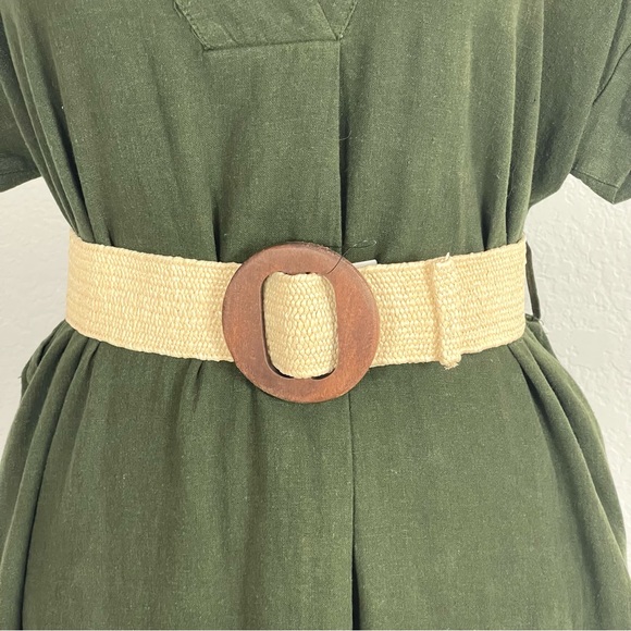 NWOT Zara Linen Blend Tunic Midi Dress Size XS - Picture 6 of 10